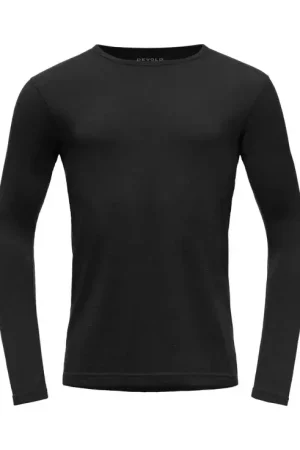 Sous-vêtement Merinos Homme BREEZE PLUS MERINO 200 SHIRT MAN BLACK DEVOLD Paiement Sécurisé