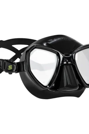 Bon Marché Masque de chasse sous-marine MORPHEUS anti-buée noir SALVIMAR