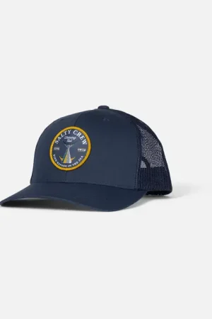 CASQUETTE / CHAPEAU SALTY CREW BOTTOM DWELLER RETRO TRUCKER HOMME COULEUR NAVY TAILLE 1Sz Satisfait Ou Remboursé