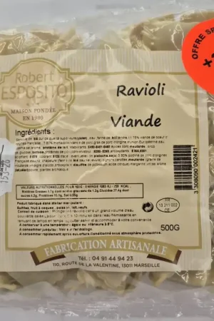 Vente Flash RAVIOLIS VIANDE +20% 500G