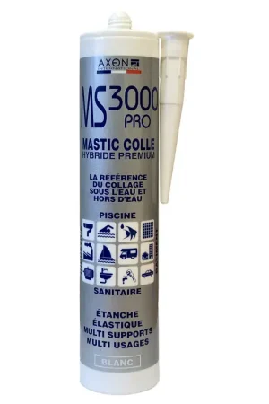 Certifié MASTIC COLLE MS3000 BLANC