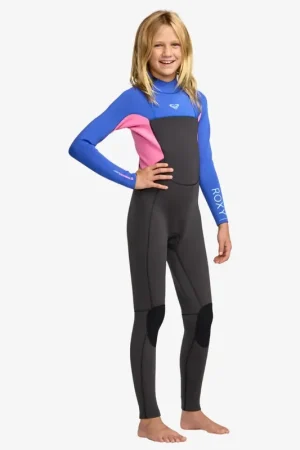 Vente Directe Combinaison de surf fille PROLOGUE+ 3/2 mm zip dorsal cobalt ROXY