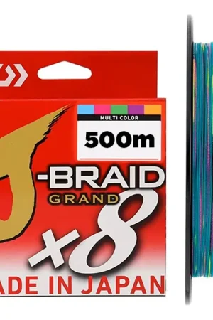 TRESSE JBRAID GRAND 8X MULTICOLORE 500M |DAIWA Prix Cassé