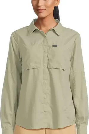 Chemise de randonnée Femme SKIEN VALLEY LONG SLEEVE SHIRT SAFARI COLUMBIA Offre Exclusive