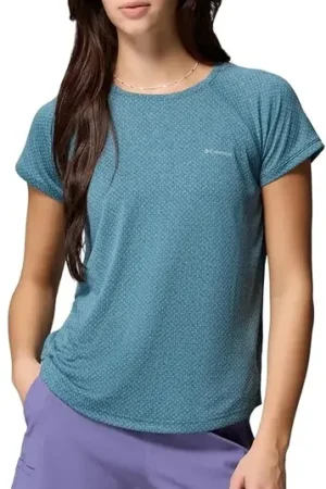 Tee shirt de randonnée Femme BOGATA BAY SS TEE EVERBLUE COLUMBIA Achat Immédiat