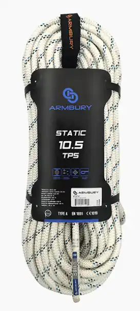 Haute Qualité CORDE STATIC ROPE TPS 10.5MM X 200M WHITE ARMBURY
