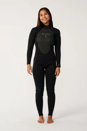 Vente Flash Combinaison de surf femme TRAD 3/2 mm zip poitrine noir RIP CURL