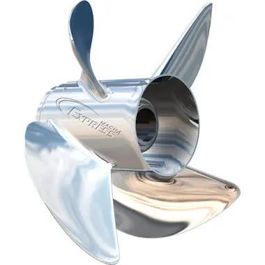 Turning Point Express Mach4 - Right Hand - Stainless Steel Propeller - EX1/EX2-1315-4 - 4-Blade - 13.5" x 15 Pitch Super Prix