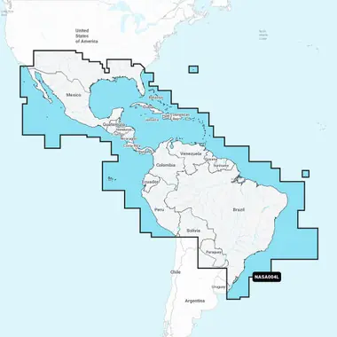 Achetez Aujourd'hui Navionics+ NASA004L - Mexico, Caribbean to Brazil