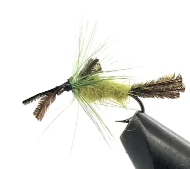 Dernière Chance 10 Flies - Nymph Rock Worm on a Bronze 12 Mustad Hook