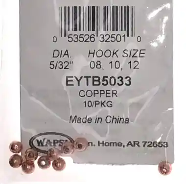 Prix Promo Wapsi Tungsten Beads - 10 per pack - Copper 5/32"