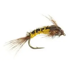 Dernier Modèle Nymph Flies - Baetis Yellow Nymph - Hook Size : 10