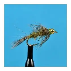 Bead Head Nymphs Flies - Hares Ear Soft Hackle Olive - Hook Size : 10 Meilleure Vente