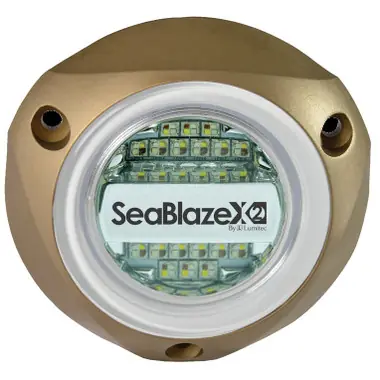 Achetez Aujourd'hui Lumitec Seablaze X2 Dual Color Blue/white Led Surface Mount Bronze Housing 12/24v