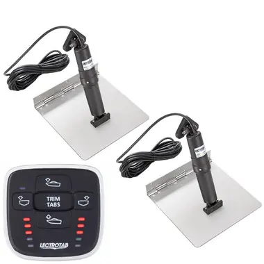 Vente Directe Lectrotab XKA Stainless Steel Trim Tab Kit w/MLC-1 Control - 9 x 24