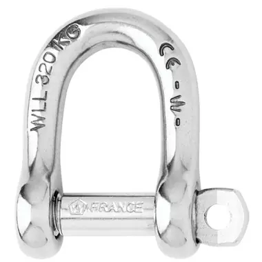 Wichard Self-Locking D Shackle - Diameter 4mm - 5/32" Expédition Rapide
