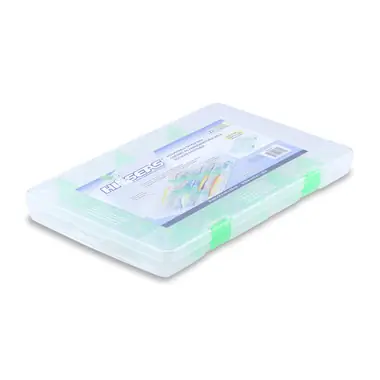 Populaire Hi Seas - Tackle Box,13.75 x 8.5 x 1.38 in / 35 x 21.6 x 3.5 cm, 17 Moveable Dividers