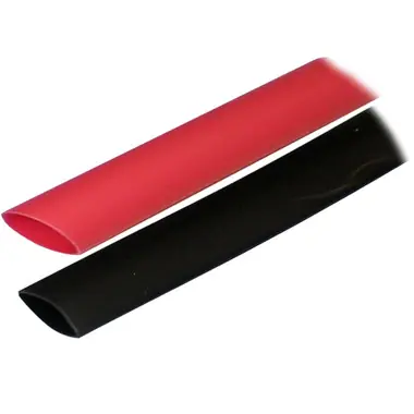 Ancor Adhesive Lined Heat Shrink Tubing (ALT) - 3/4" x 3" - 2-Pack - Black/Red Retour Gratuit