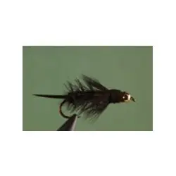 Vente Directe Bead Head Nymphs Flies - Black Theo's Terminator - Hook Size : 12