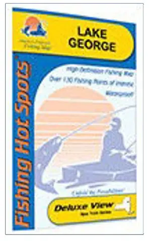 Fishing Hot Spots - Lake George Fishing Map, Lake (New York) Pas Cher