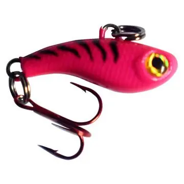 Acheter En Ligne Kenders Tungsten T-Rip Mini Vibe Bait - 3/4" - Pink Tiger Glow