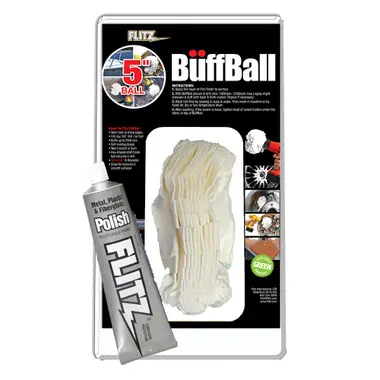 Achetez Aujourd'hui Flitz Buff Ball - Large 5" - White w/1.76oz Tube Flitz Polish
