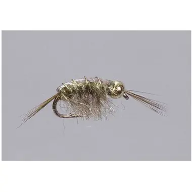 Nymph Flies - BH Olive Flashback Scud - Hook Size : 10 Nouveauté