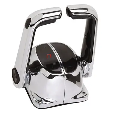 UflexTwin Lever Top Mount Control w/Neutral Lock & Trim Switch - Chrome Réduction