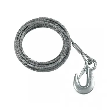 Achat Immédiat Powerwinch 50' X 7/32""' Cable Galvanized With Hook For Use With 912, 915, Vs190