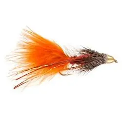 Acheter En Ligne Streamer Flies - Orange River Bugger Conehead Muddler - Hook Size : 8