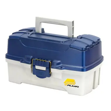 Affaire À Saisir Plano 2-Tray Tackle Box w/Dual Top Access - Blue Metallic/Off White - 66567