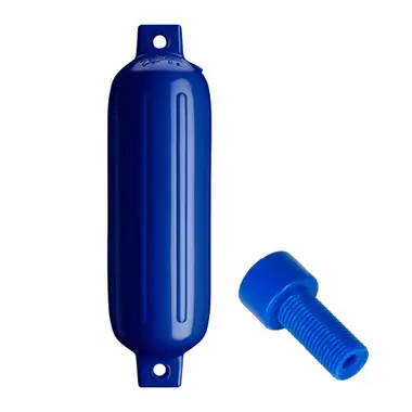 Achat Immédiat Polyform G-3 Twin Eye Fender 5.5" x 19" - Cobalt Blue w/Air Adapter