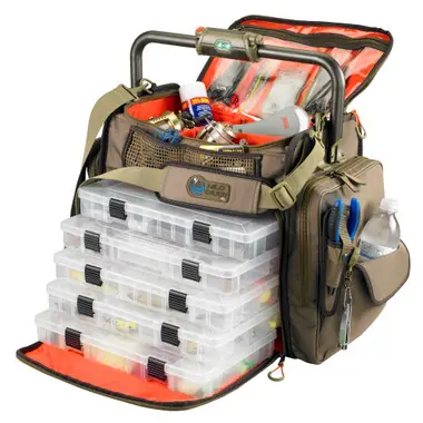 Achetez Aujourd'hui Wild River FRONTIER Lighted Bar Handle Tackle Bag w/5 PT3700 Trays - 46833