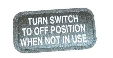 Minn Kota Trolling Motor Part - DECAL-ON/OFF SWITCH - 2266610 Meilleure Vente