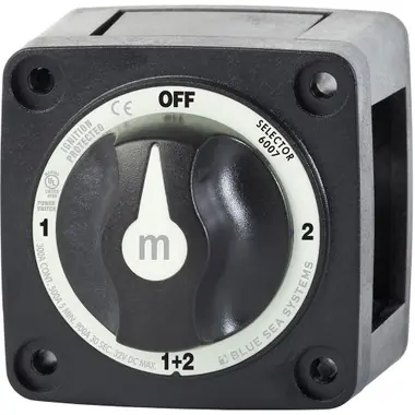 Vente Flash Blue Sea 6007200 Battery Switch Mini - 4 Position - Black