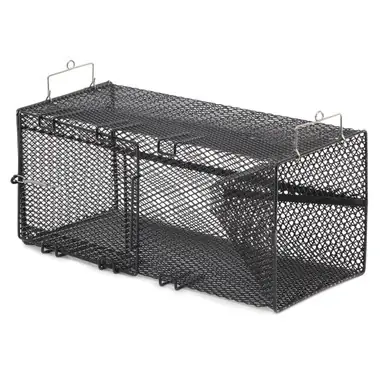 Dernier Modèle Frabill Black Pinfish Rectangular Trap - 18" x 12" x 8" - 71561