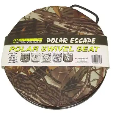 HT Polar Camo Swivel Cushioned Bucket Seat - Fits 5 or 6 Gallon Pails Expédition Rapide