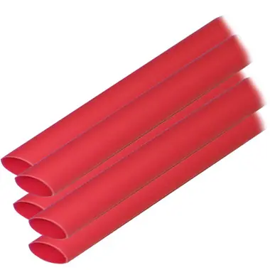 Ancor Adhesive Lined Heat Shrink Tubing (ALT) - 3/8" x 12" - 5-Pack - Red Nouvel Arrivage