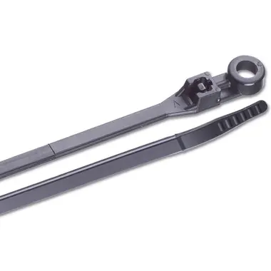 Ancor 6" UV Black Mounting Cable Zip Ties - 100 Pack Retour Gratuit