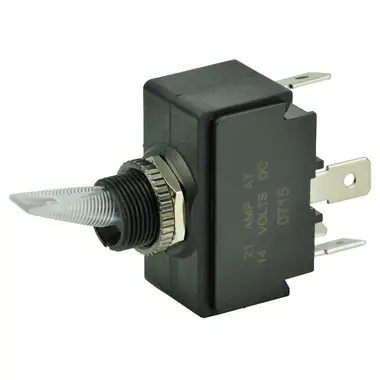 Vente Flash BEP SPST Lighted Toggle Switch - Red LED - 12V - ON/OFF