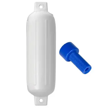 Acheter En Ligne Polyform G-3 Twin Eye Fender 5.5" x 19" - White w/Air Adapter