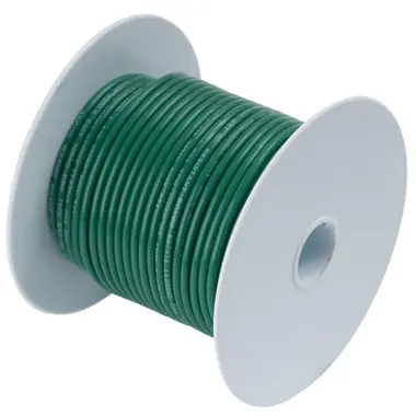 Ancor Green 16 AWG Tinned Copper Wire - 25' Usine Directe