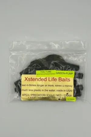 MTO Lures Xstended Life Baits - Craw 2.75in 10pk - Green Pumpkin Acheter Direct