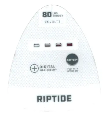 Minn Kota Trolling Motor Part - DECAL-CVR, RT80 SM, SF, T (RT80 SM, SF, T MK LOGO) - 2195667 Nouvelle Collection