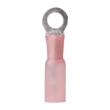 Ancor 22-18 #10 Ring Terminal Heat Shrink Red 25 Pack Petit Prix