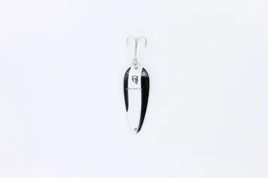 Eppinger 202 Dardevle Imp Spoon, 2 1/4", 2/5 oz, Black/White Stripe, Nickel Back Marque