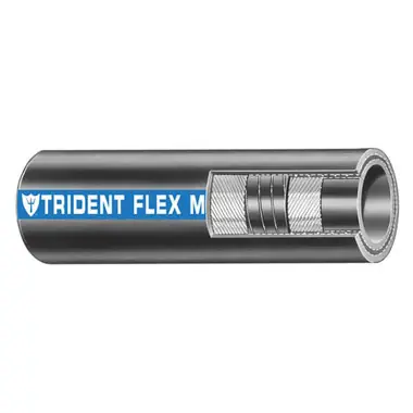 Trident Marine 3/4" x 50' Coil Flex Marine Wet Exhaust & Water Hose - Black Commander Vite