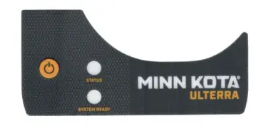 Vente Directe Minn Kota Trolling Motor Part - DECAL, B.METER/CON/PWR FW BLK (ULTERRA MK LOGO) - 2205602