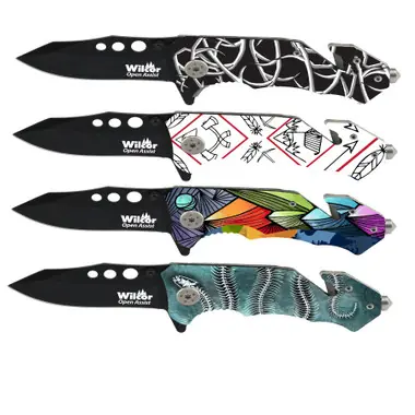 Emergency Knife - 6" Assorted Patterns Pas Cher