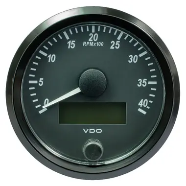 VDO SingleViu 80mm (3-1/8") Tachometer - 4,000 RPM Solde